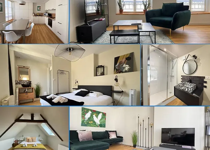 Bajocasse Duplex Spacieux 3 Ch 2 Sdb Cosy Plein Centre Décoration élégante Proche Plages Du Débarquement Appartement